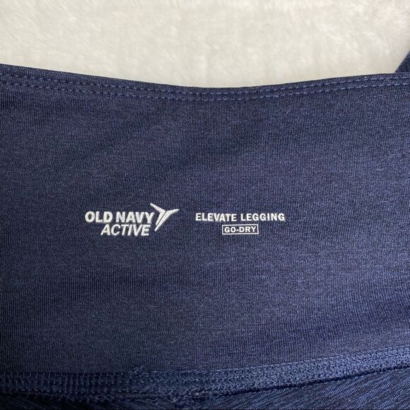 ❌LAST CHANCE Old Navy Dark Blue Elevate Leggings Size M/L - Picture 6 of 10